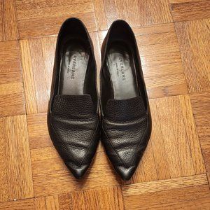 Everlane Black Pebble Leather Flats